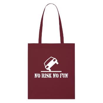 Pas de risque pas de plaisir drôle cadeau tuning voiture - Tote bag bio Stanley/Stella - bordeaux - Devant