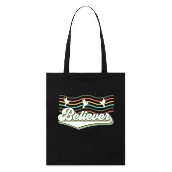Believer - Stanley/Stella Organic Tote Bag - black - Front