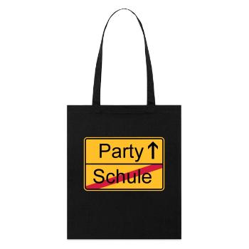 Schools out lets party! - Stanley/Stella Bio-Stoffbeutel - Schwarz - Vorne