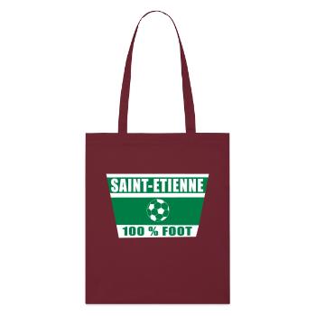 Saint-Étienne football - Tote bag bio Stanley/Stella - bordeaux - Devant