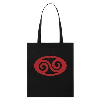 Tribal vague - Tote bag bio Stanley/Stella - noir - Devant