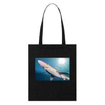 Requin des Açores - Tote bag bio Stanley/Stella - noir - Devant