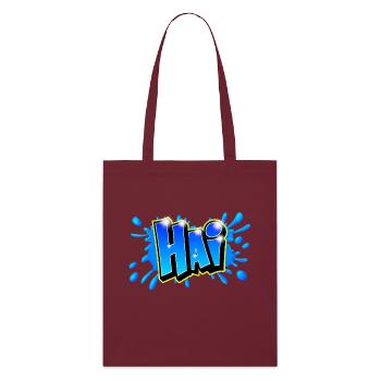 Graffiti name "HAI" Printable any medium! - Stanley/Stella Organic Tote Bag - burgundy - Front