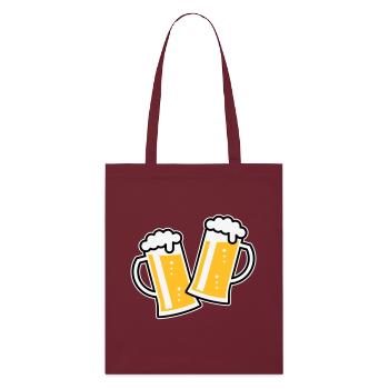 2 chopes à bière Toast (bière / chope à bière / 3C) - Tote bag bio Stanley/Stella - bordeaux - Devant