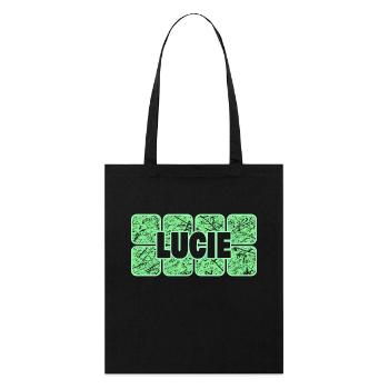 Prénom Lucie - Tote bag bio Stanley/Stella - noir - Devant