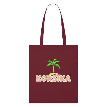Corse - Tote bag bio Stanley/Stella - bordeaux - Devant