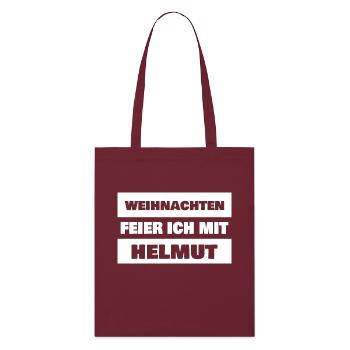 First name Helmut - Stanley/Stella Organic Tote Bag - burgundy - Front