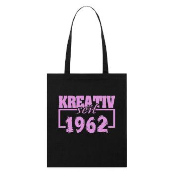 Kreativ 1962 - Stanley/Stella Bio-Stoffbeutel - Schwarz - Vorne