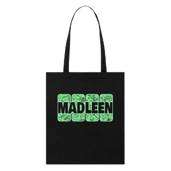 Prénom Madleen - Tote bag bio Stanley/Stella - noir - Devant