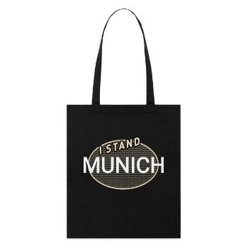 Ich stehe für München - Stanley/Stella Bio-Stoffbeutel - Schwarz - Vorne