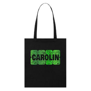 Vorname Carolin - Stanley/Stella Bio-Stoffbeutel - Schwarz - Vorne