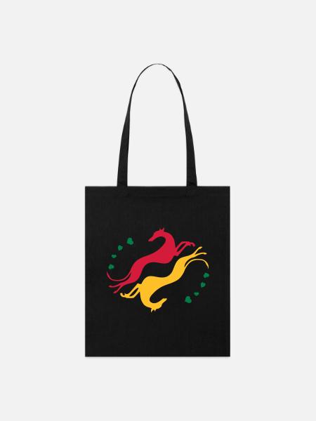 Greyhounds tumble - Stanley/Stella Organic Tote Bag - black