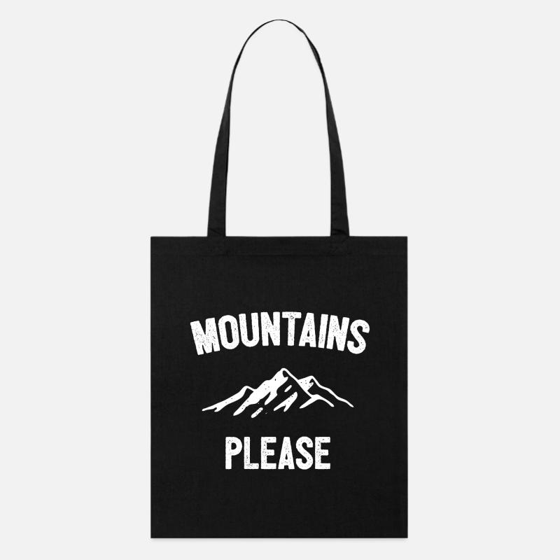 Montagnes s’il vous plaît - Tote bag bio Stanley/Stella - noir