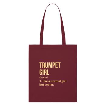 trompette - Tote bag bio Stanley/Stella - bordeaux - Devant