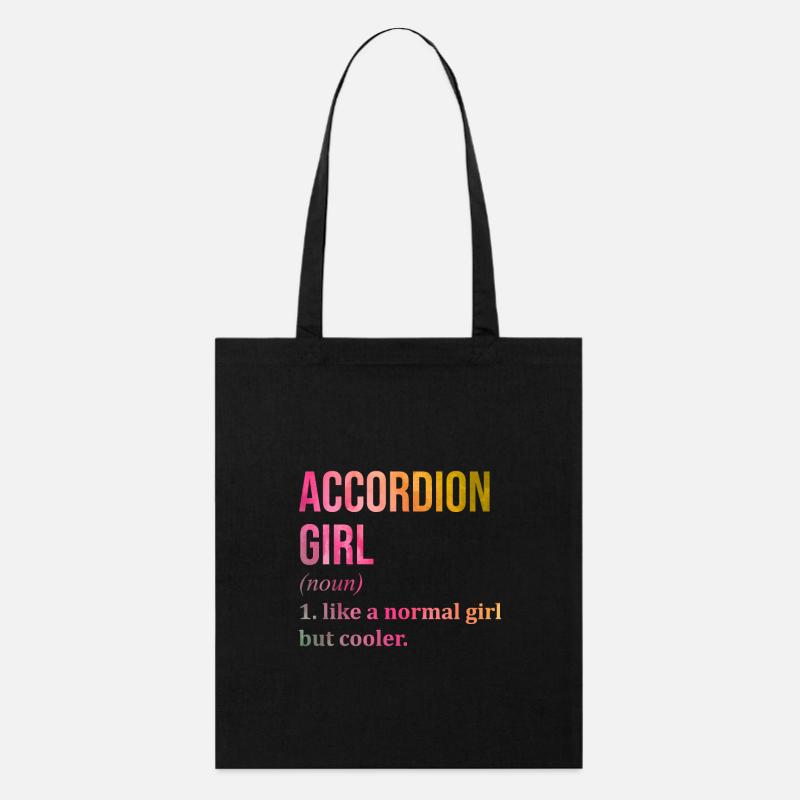 Akkordeon - Stanley/Stella Bio-Stoffbeutel - Schwarz