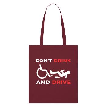Fauteuil roulant - Tote bag bio Stanley/Stella - bordeaux - Devant