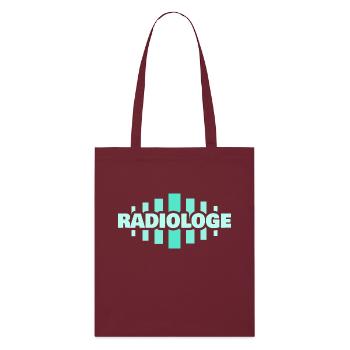 Occupation Radiologist - Stanley/Stella Organic Tote Bag - burgundy - Front