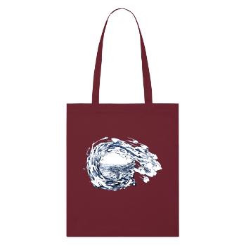 water - Stanley/Stella Organic Tote Bag - burgundy - Front