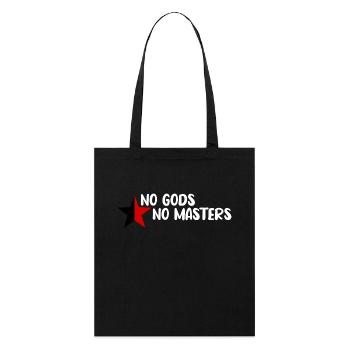 No Gods No Masters - Tote bag bio Stanley/Stella - noir - Devant