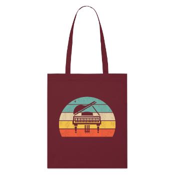 Piano - Tote bag bio Stanley/Stella - bordeaux - Devant