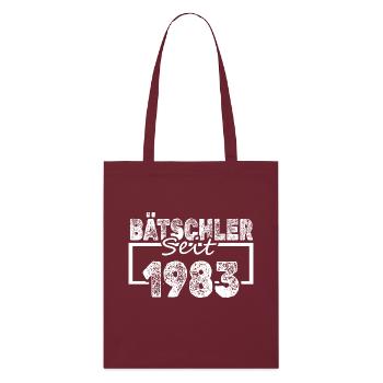 Single 1983 - Stanley/Stella Organic Tote Bag - burgundy - Front
