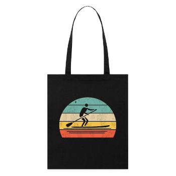 Stand-Up-Paddling - Stanley/Stella Bio-Stoffbeutel - Schwarz - Vorne