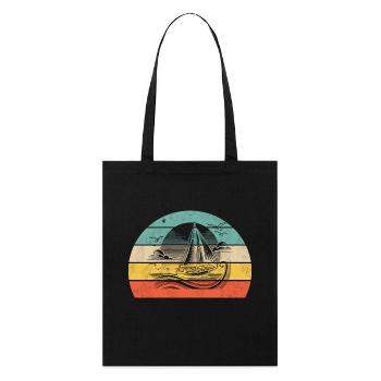 Coucher de soleil sur l’eau - Tote bag bio Stanley/Stella - noir - Devant