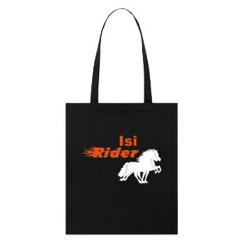 Isi Rider - Stanley/Stella Bio-Stoffbeutel - Schwarz - Vorne