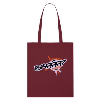 Braaap Machine - Stanley/Stella Bio-Stoffbeutel - Burgunderrot - Vorne