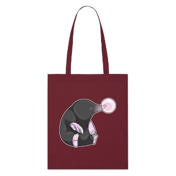 Gomme à mâcher taupe - Tote bag bio Stanley/Stella - bordeaux - Devant