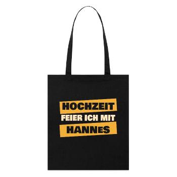 Hannes - Tote bag bio Stanley/Stella - noir - Devant