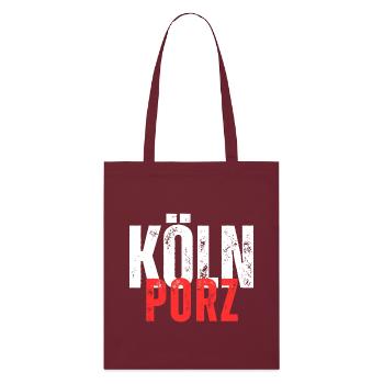 Porz blanc rouge - Tote bag bio Stanley/Stella - bordeaux - Devant