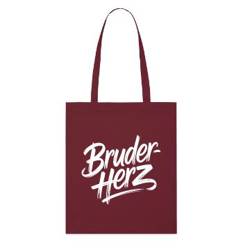 Frère Coeur Frères Grand Bro Disant Petit Frère - Tote bag bio Stanley/Stella - bordeaux - Devant