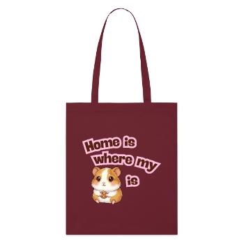Home is where my Meerli is - Stanley/Stella Organic Tote Bag - burgundy - Front