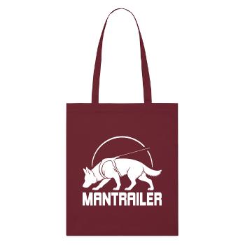 German Shepherd MANTRAILER Search Dogs Dogs - Stanley/Stella Organic Tote Bag - burgundy - Front