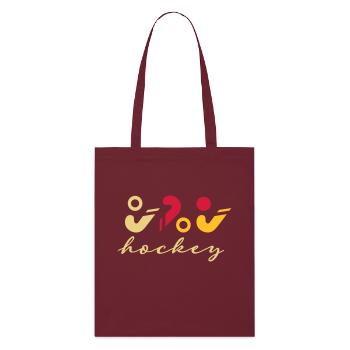 Logo de hockey - Tote bag bio Stanley/Stella - bordeaux - Devant