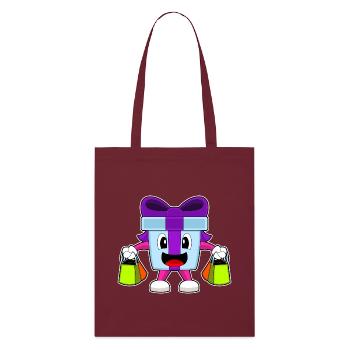 Christmas Shopping Package - Stanley/Stella Organic Tote Bag - burgundy - Front