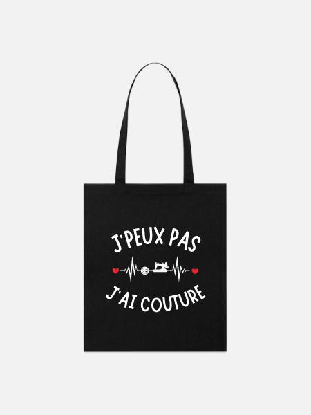 Sewing, embroidery, sewing machine - Stanley/Stella Organic Tote Bag - black