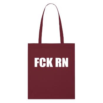 Fck rn - Tote bag bio Stanley/Stella - bordeaux - Devant