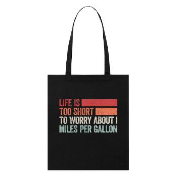 For passionate car fans and hot rod enthusiasts - Stanley/Stella Organic Tote Bag - black - Front