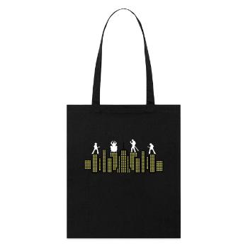Rock Skyline Music Concert Tour - Tote bag bio Stanley/Stella - noir - Devant