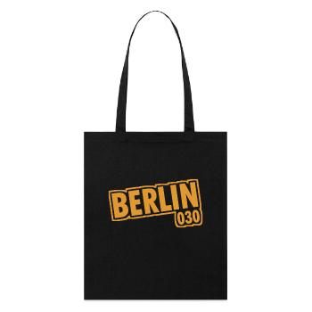 Berlin - 030 - Capitale - Allemagne - Indicatif régional - Tote bag bio Stanley/Stella - noir - Devant
