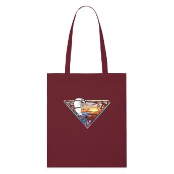 Lever de soleil - Tote bag bio Stanley/Stella - bordeaux - Devant