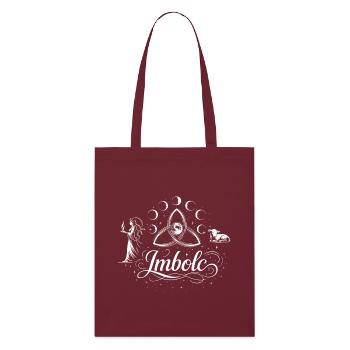 Festival des Bougies d’Imbolc avec Brigid, Lamb et Moon - Tote bag bio Stanley/Stella - bordeaux - Devant