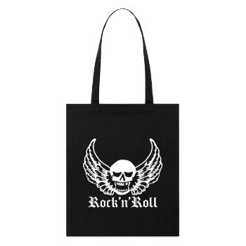 rock'n'roll - Tote bag bio Stanley/Stella - noir - Devant