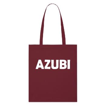 Azubi - Stanley/Stella Bio-Stoffbeutel - Burgunderrot - Vorne