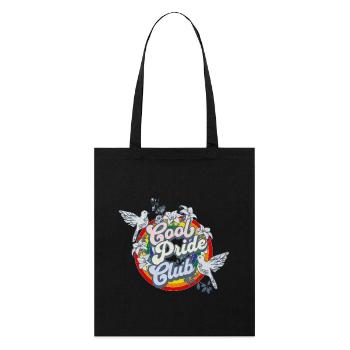 Cool Pride Club LGBTQIA Distressed Vintage Logo - Stanley/Stella Bio-Stoffbeutel - Schwarz - Vorne