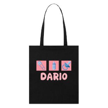 Pacifier Dario - Stanley/Stella Organic Tote Bag - black - Front