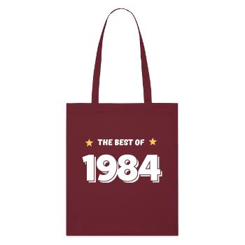 Best of 1984 - Stanley/Stella Organic Tote Bag - burgundy - Front