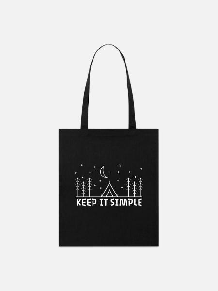 Keep It Simple - Stanley/Stella Bio-Stoffbeutel - Schwarz